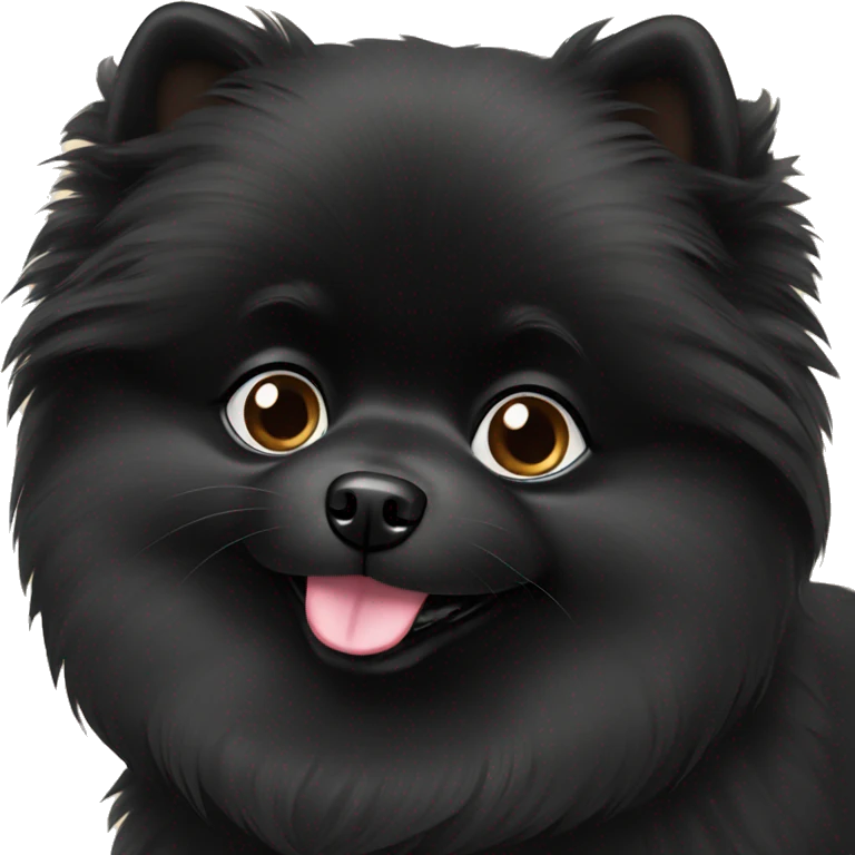 Black pomeranian emoji