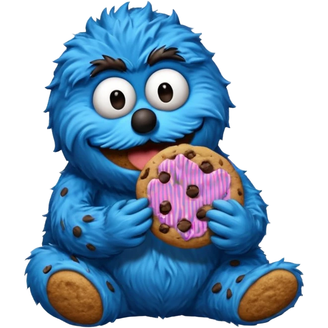 Cookie monster emoji