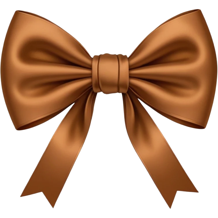 Brown bow emoji