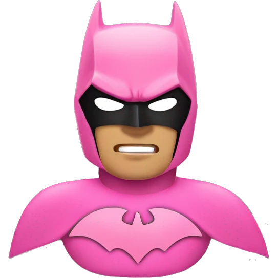pink batman emoji