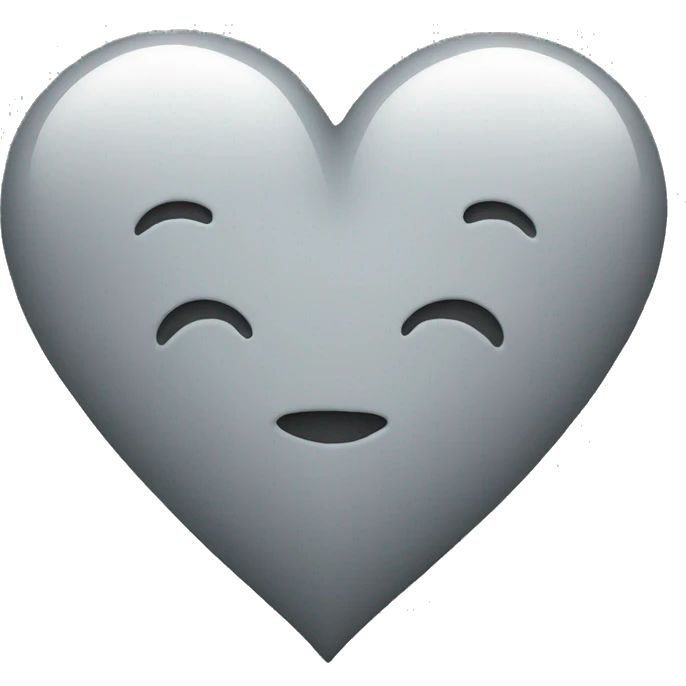 Gray heart emoji
