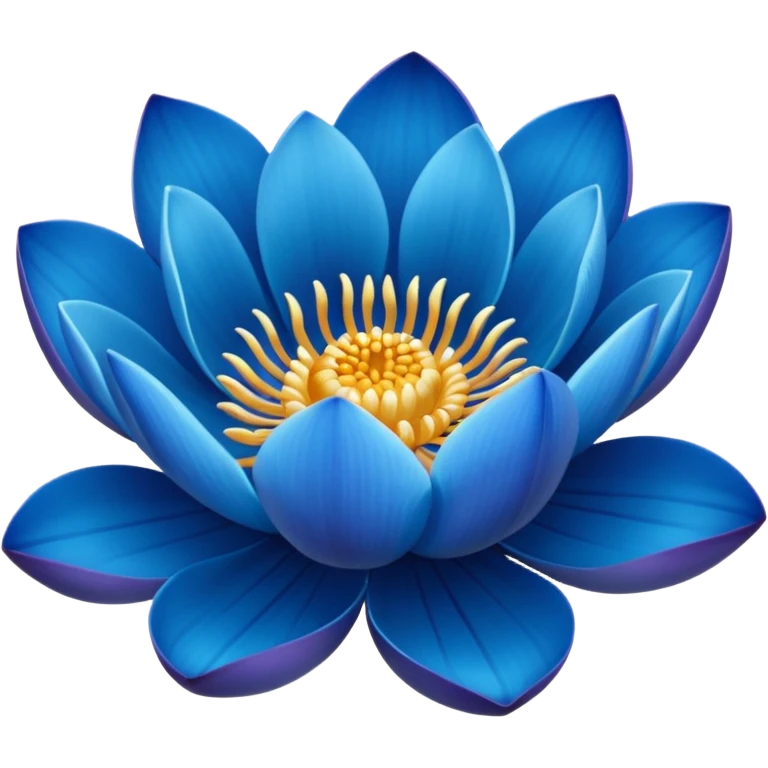 Blue lotus emoji emoji
