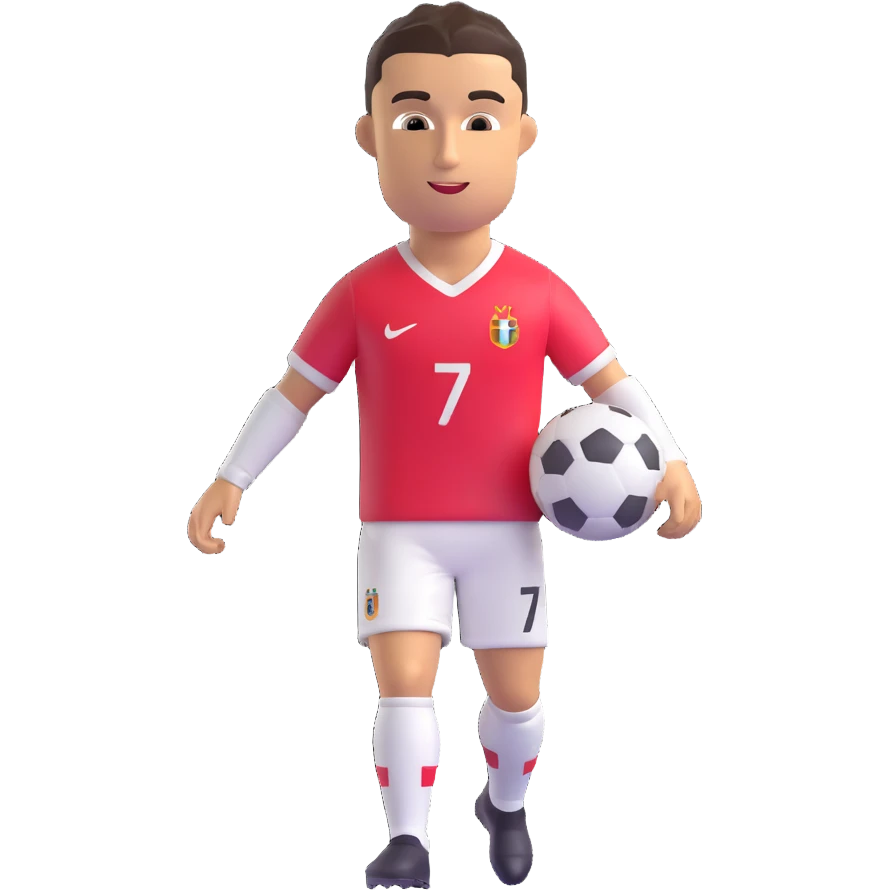 Cristiano Ronaldo, footballer, 3D emoji style emoji