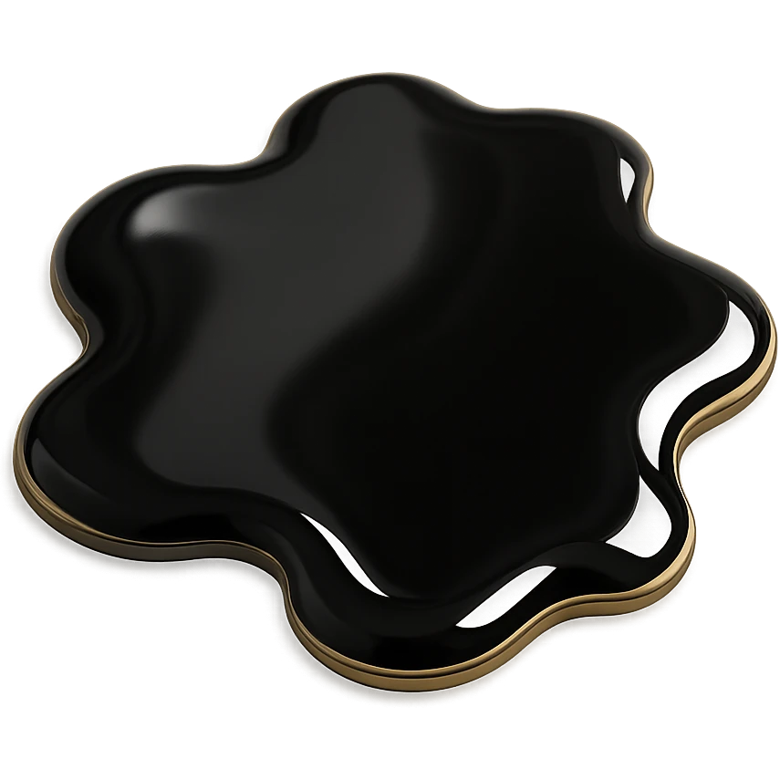 shiny and reflective liquid bitumen emoji