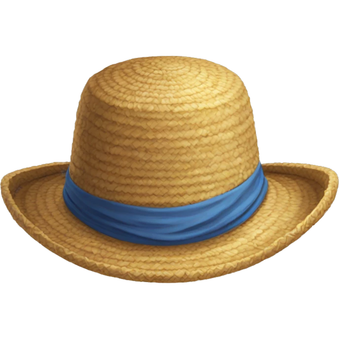 Straw hat Luffy’s hat emoji