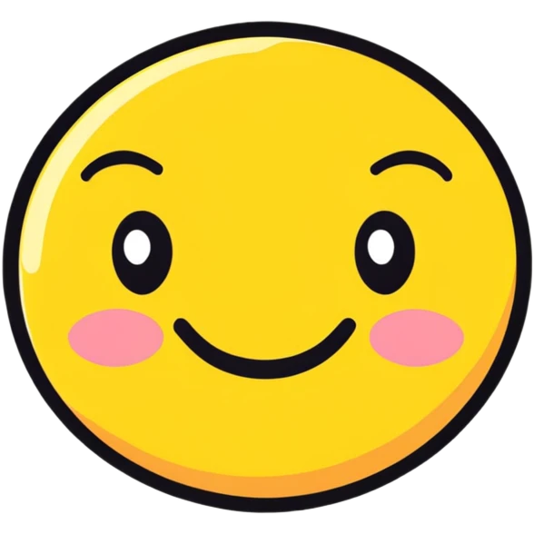 smiley face, confident, calm, kind, pronounced cheekbones emoji