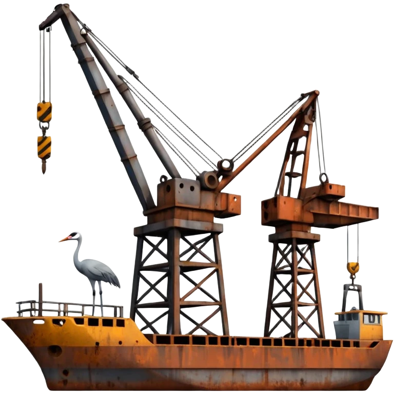 Cranes at the dock emoji