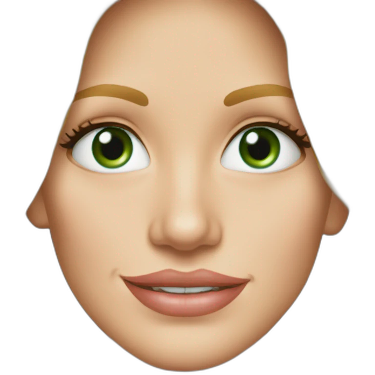 julia roberts rubia y ojos verdes con camisa celeste  emoji
