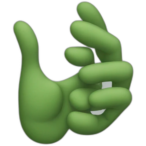 single peace sign emoji