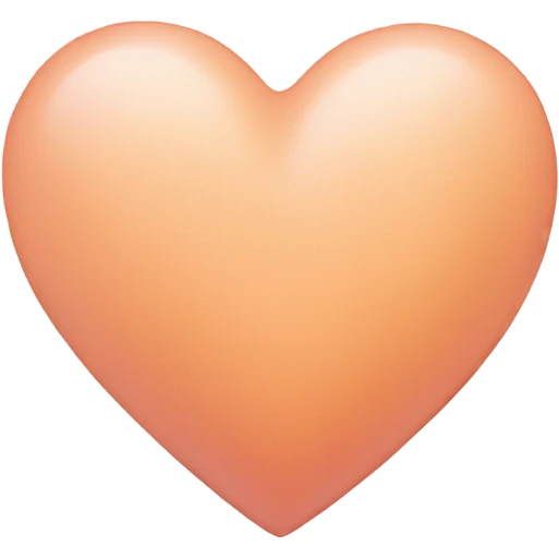 pastel peach heart emoji