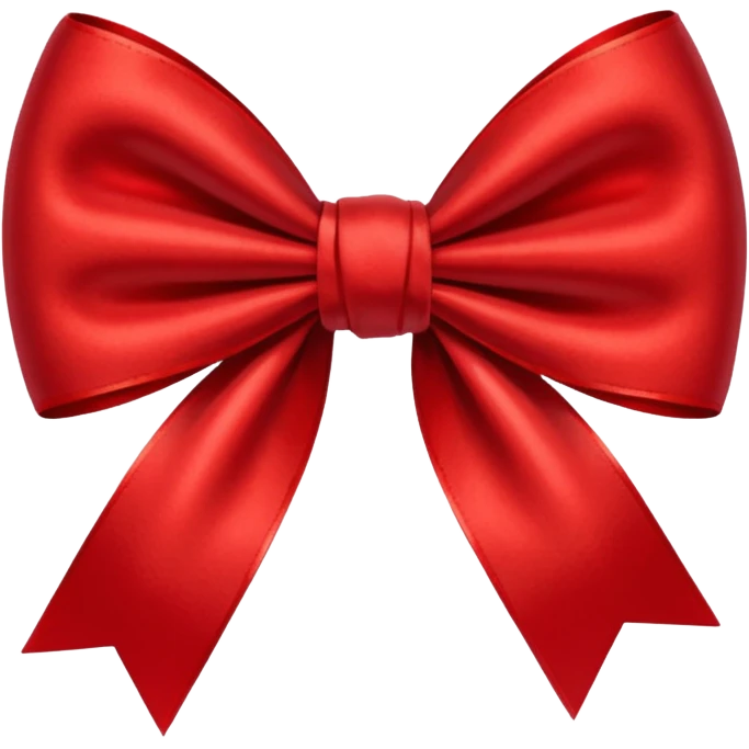 a red bow emoji