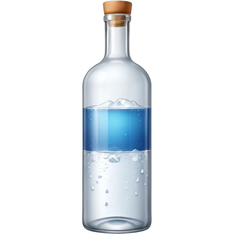 vodka bottle without ice emoji