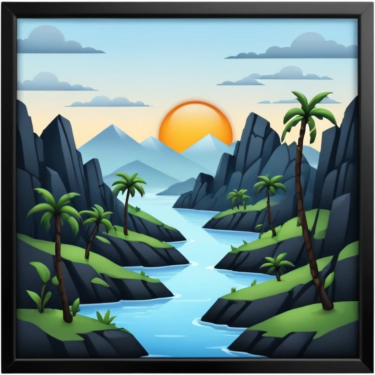 Badass edgy scenery  emoji