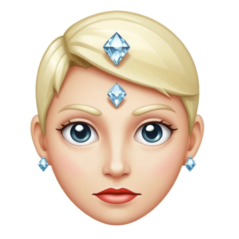 Freaky with diamonds emoji