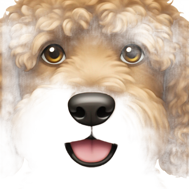 Darker goldendoodle emoji