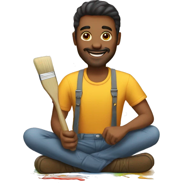 paint brush artist emoji