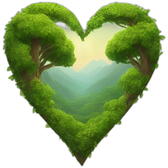 Nature heart emoji