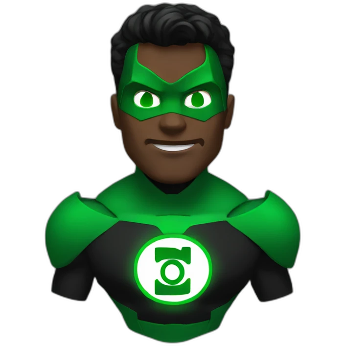 Green lantern black emoji