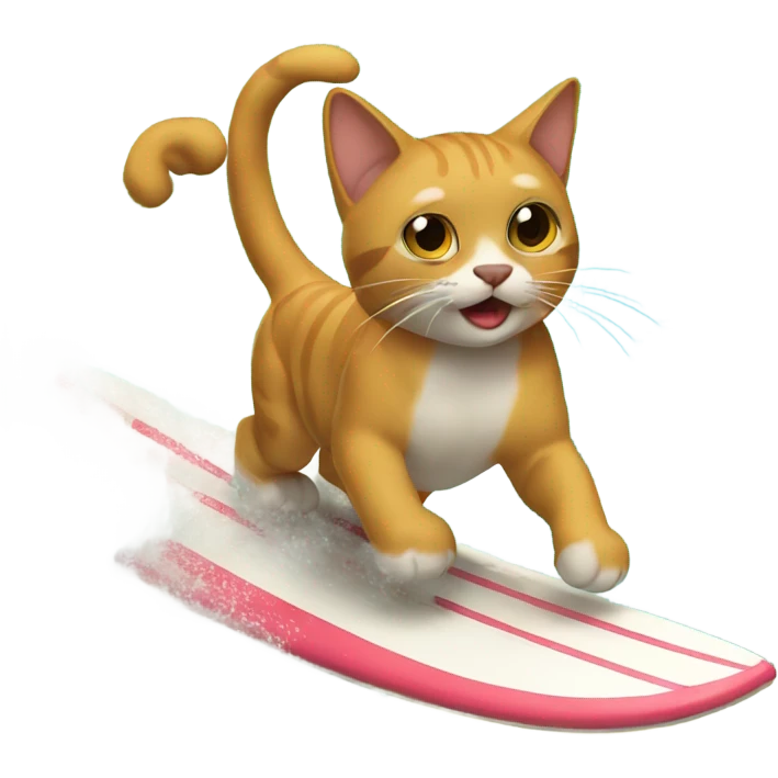 Gato surfeando emoji