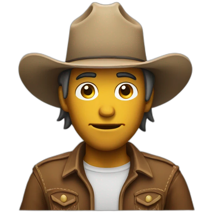 cowboy shrugging shoulders emoji