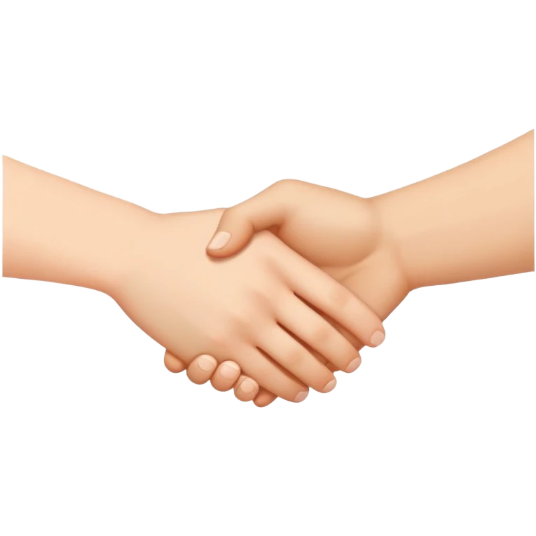 Two people holding hands representing trust and connection emoji