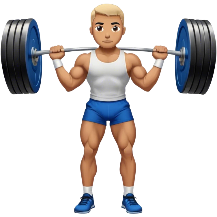 blue shorts deadlift emoji
