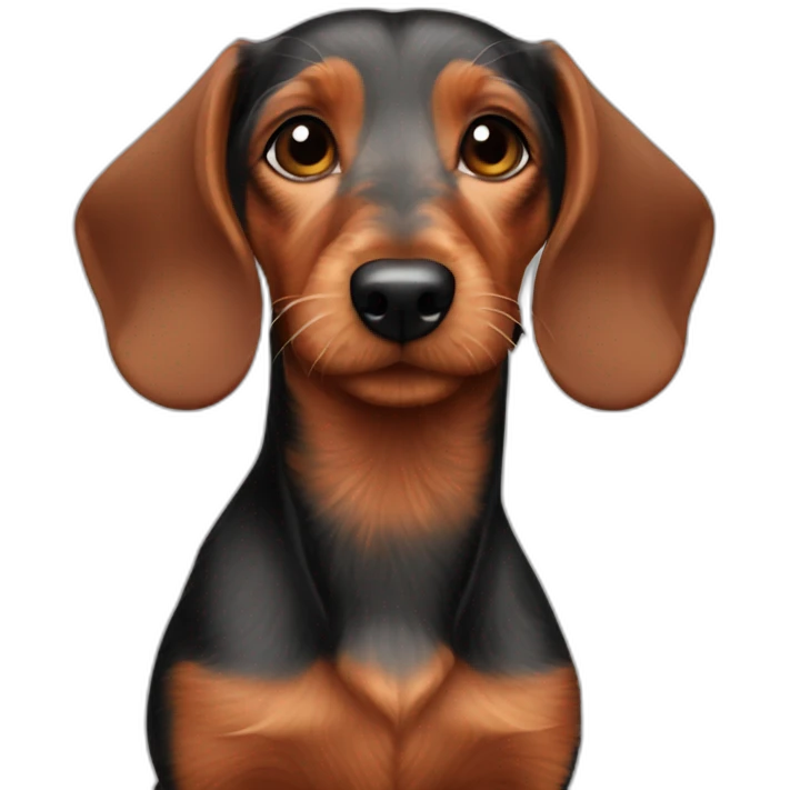 Wirehair dachshund red emoji