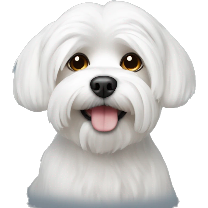 White Maltese  emoji
