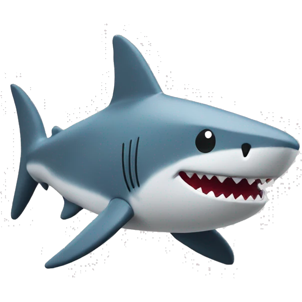 Shark plushie from ikea emoji
