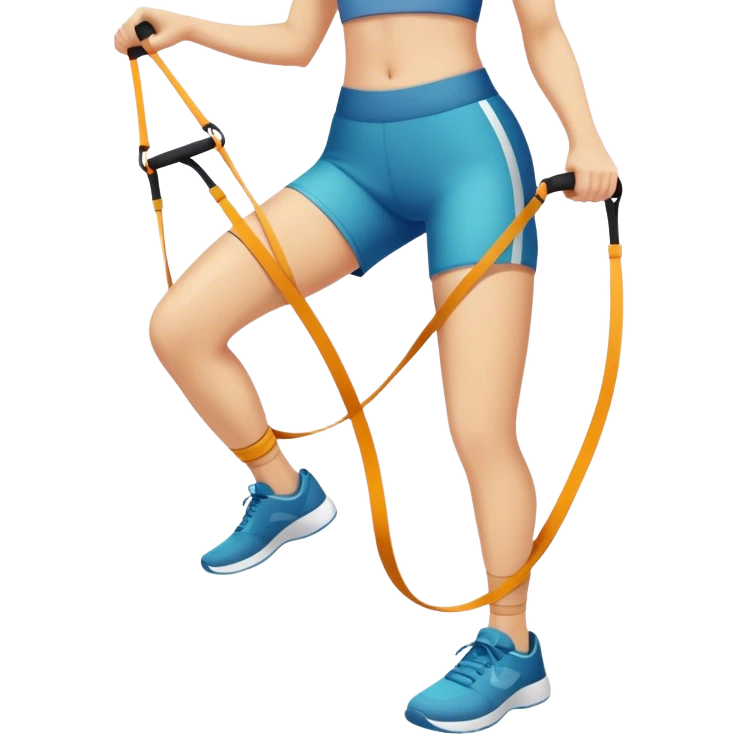 resistance band legs emoji