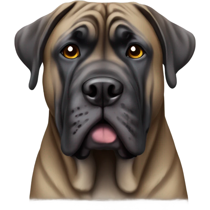 Brindle colored english mastiff emoji