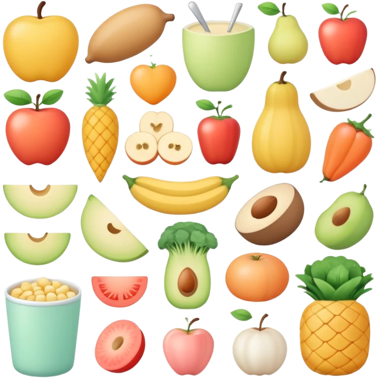 healthy food coquette core  emoji