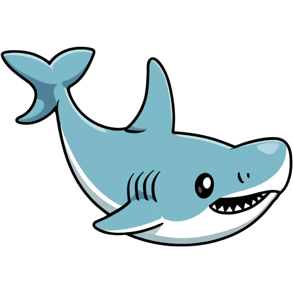 shark with a dog face emoji