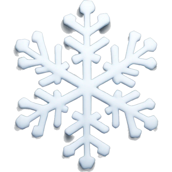 White snowflake  emoji
