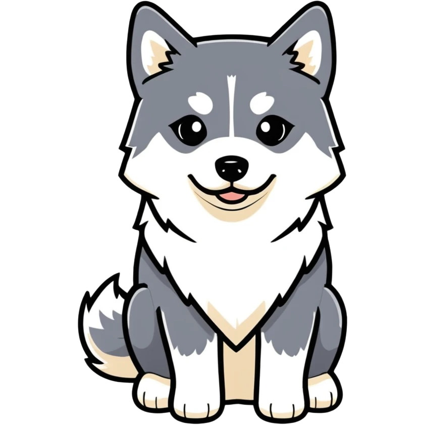 Ceramics teacher with pomsky and British lab  emoji