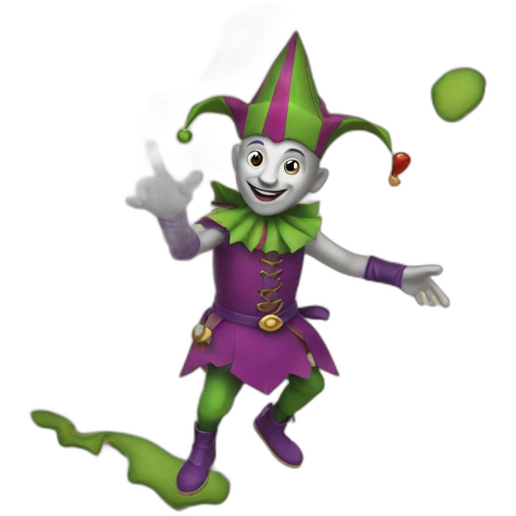 The Jester gets out of the map emoji