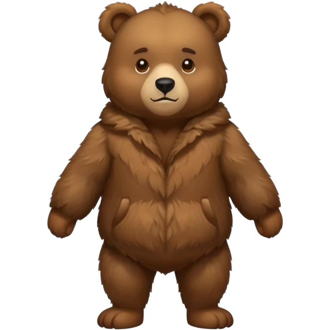 Bear on four legs emoji