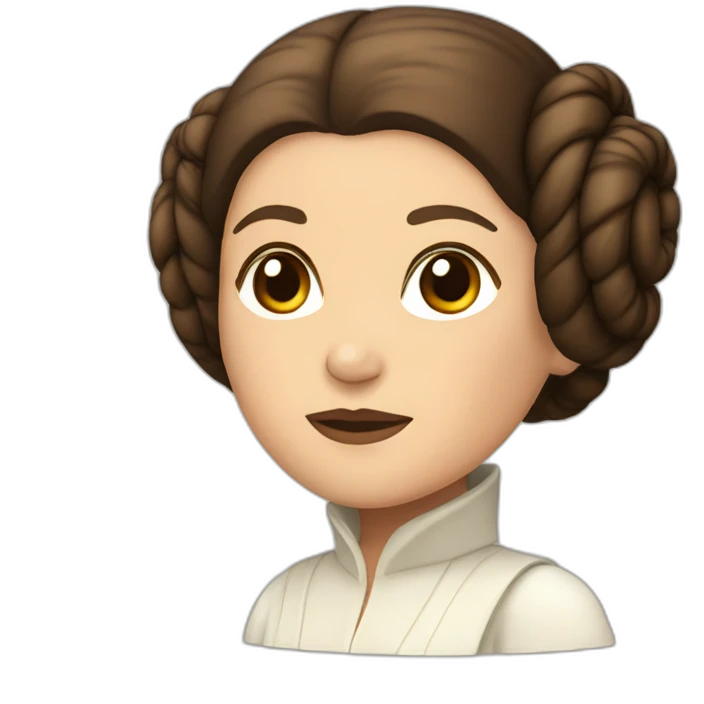 Leia star wars emoji