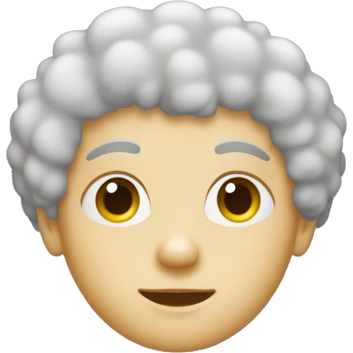 Blank boy with Afro  emoji