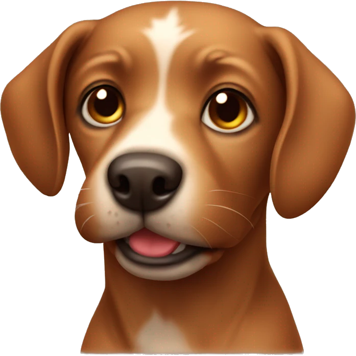 cute brown dog  emoji