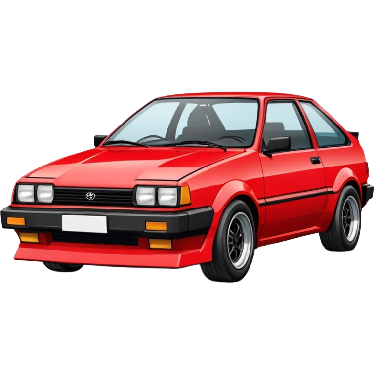 Toyota Corolla AE86 from 1980s emoji