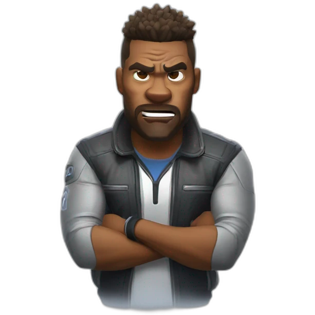 angry man loosing in rocket league emoji