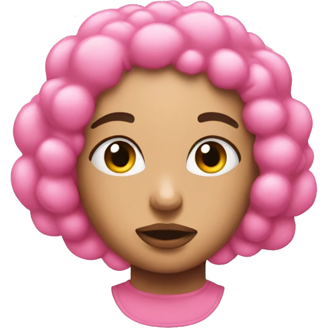 Bubble tee is pink emoji