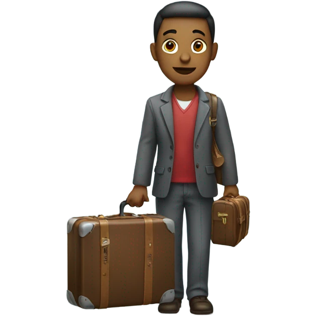 Me with suitcase  emoji