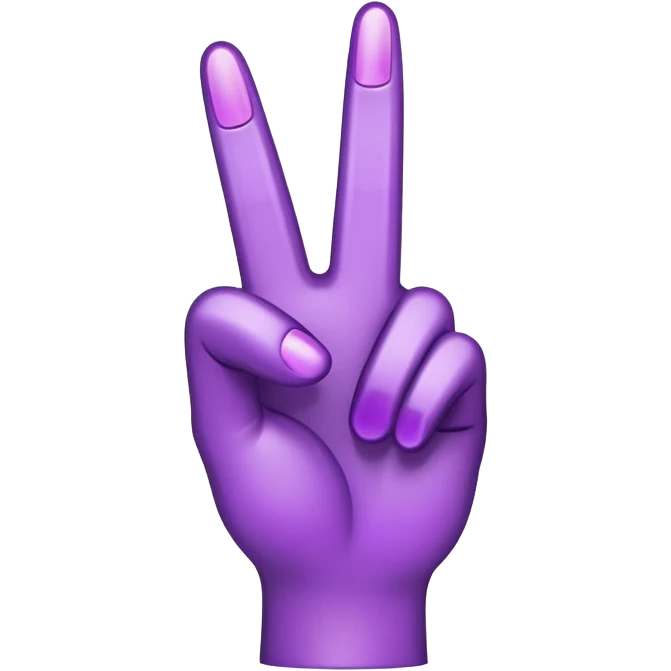 Purple middle finger  emoji