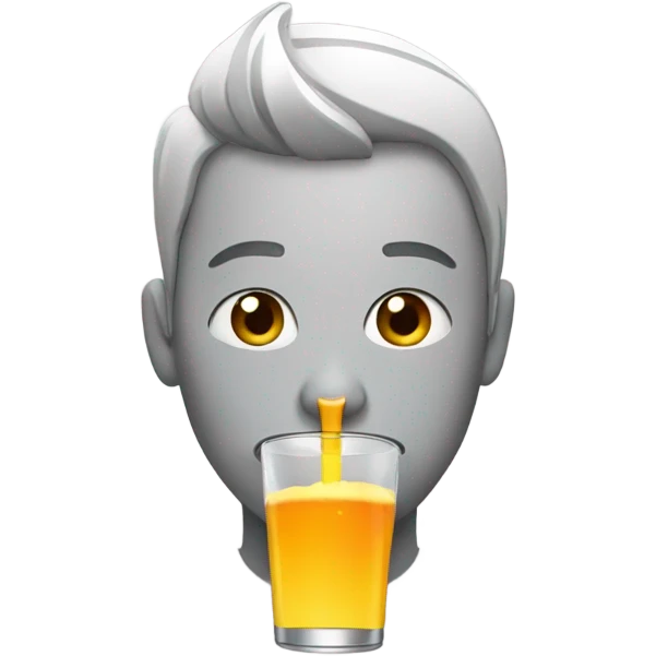 Person drinking an energy drink emoji