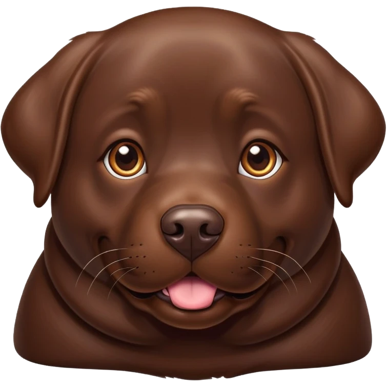 chocolate lab fat emoji