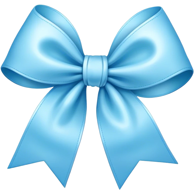 Light blue bow emoji