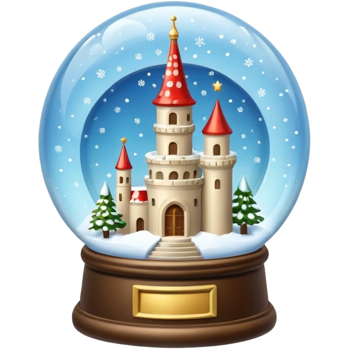 snow-globe, tower inside emoji