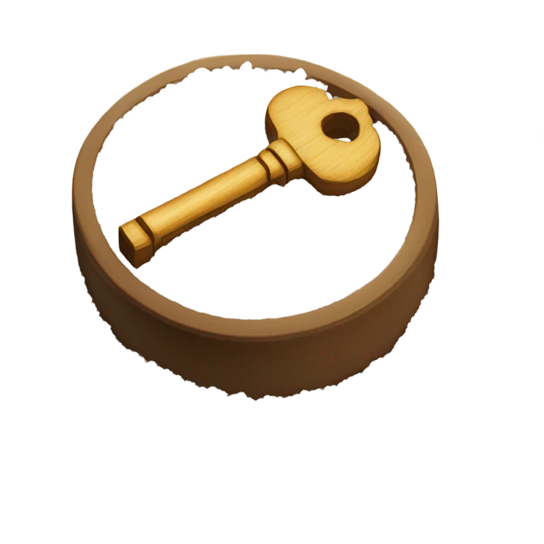 key with a pile of salt on it emoji